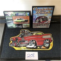 (3) Muscle Car Signs