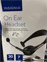 Insignia on ear headset