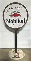 DSP Ask Here For Mobileoil Gargoyle Lollipop Sign