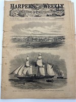 1862 original Harpers Weekly- Civil War content