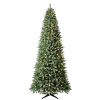 9' Pre-Lit Williams Slim Christmas Tree