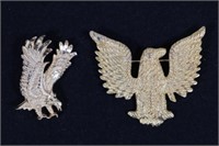 (2) Eagle Brooch Pins