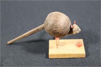 Vintage Japanese Wood Mouse Toy