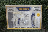 Monroe Shocks Promotional Plastic Sign