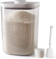 35.5 lbs Rice Dispenser  10.5 Qt/10 L/25 lbs
