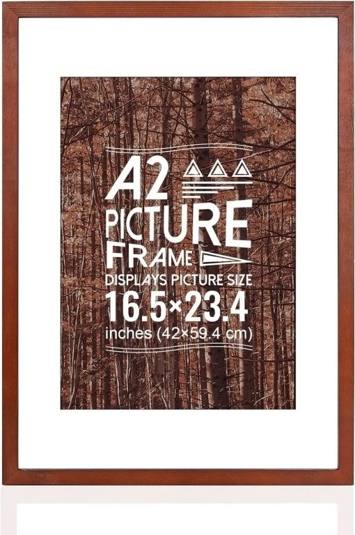 A2 Poster Frame  Solid Wood (16.5 x 23.4 in)