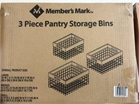 MM 3 pc pantry storage bins