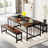 55” 3-Piece Dining Table Set