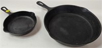 Cast Iron No. 8 & No. 3 Frying Pans