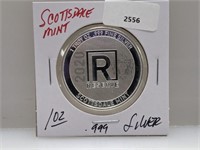 1oz .999 Silv Scottsdale Mint Round