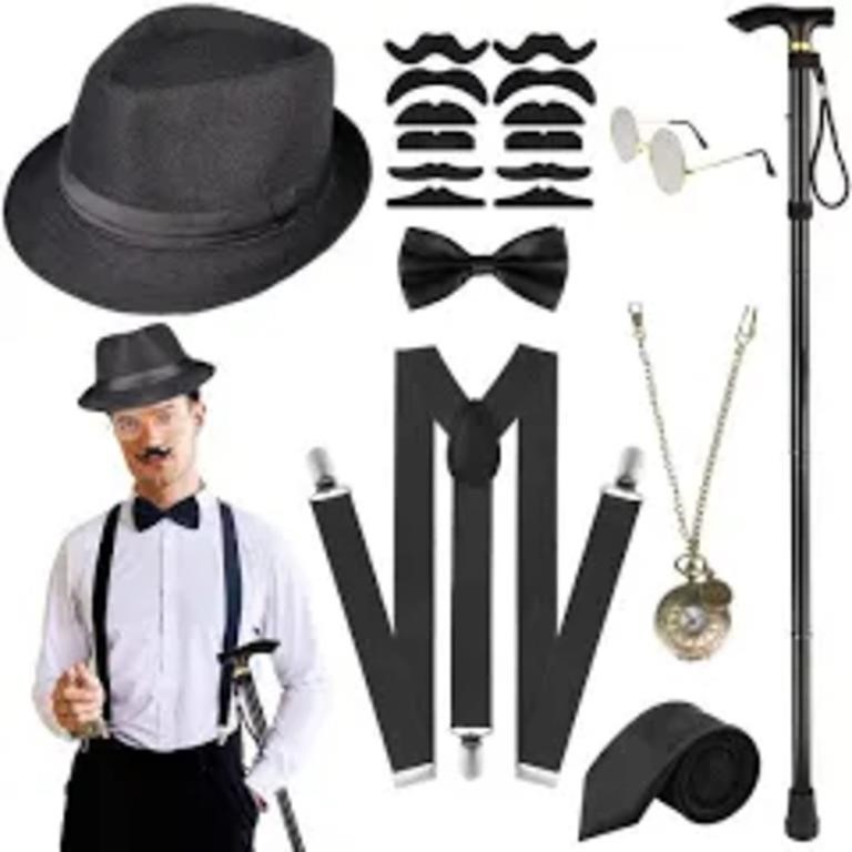WILDPARTY 1920s Men Costume, Gatsby Accessories,