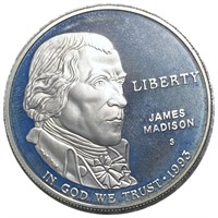 1993-S James Madison Dollar CHOICE PROOF
