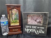 Small Jewelry Chest & Frame