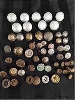 Vintage Button Lot - 50+ bottons