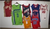 (7) Basketball jerseys including Chicago Bulls