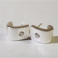 $100 Silver CZ Earrings