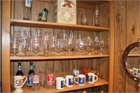 Large Selection of Collectible Beer Glasses,