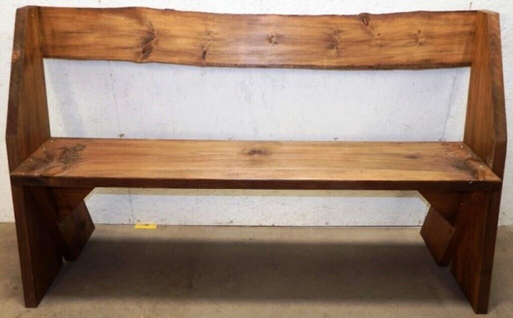 Wooden Bench - Live Edge Pine