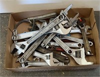 Lot of Approx. 25 Adjustable Wrenches
