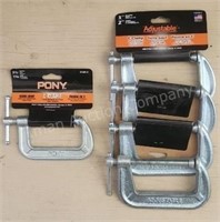 C Clamps, 2 1/2" and 3"