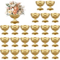 20 Pcs Gold Vases for Table Centerpieces Metal Co