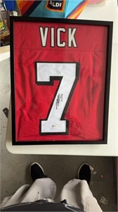 Michael Vick Signed Red Jersey Autographed