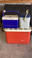 3) Coolers, plastic various brands