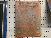 METAL RED RYDER SIGN