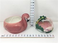 Flamingo Planter & Basket