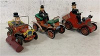 lot of 3 Japan Tin Jalopy Cars