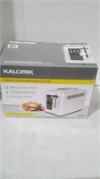 Kalorik 2 slice touchscreen toaster not tested