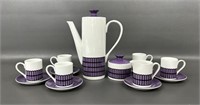 1960’s Del Monte Purple & Black Coffee Pot Set