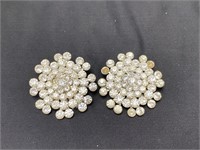 Pair Matching Vintage Brooches