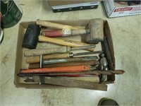 ANTIQUE HAMMERS, FILES, CHISELS