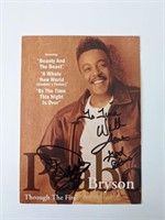 Peabo Bryson signed photo card