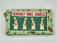 VINTAGE COMMODORE CERAMIC HEAVENLY NOEL ANGELS