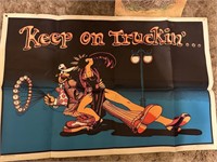 Keep on Truckin and Road Kill Cafe Poster  B1-3