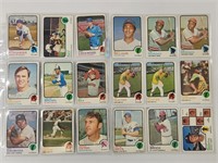 108) 1973 TOPPS BASEBALL CARDS