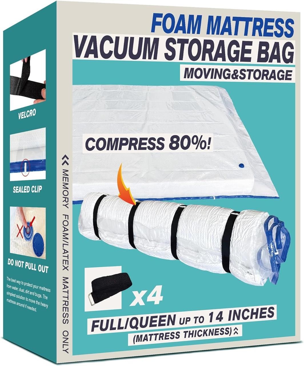 Queen/Full Mattress Vacuum Bag up to 14 inch Thick