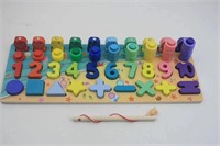 Montessori Toy with Alphabet  Fishing  Number Math