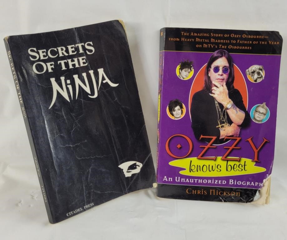 Secrets of the Ninja and Ozzy knows Best PB books