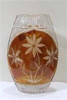 An Etched Glass Crystal Vase