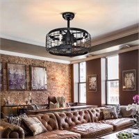 52 Inch Ceiling Fan with Lights, Farmhouse Ceiling