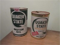 vintage Quaker State cans.