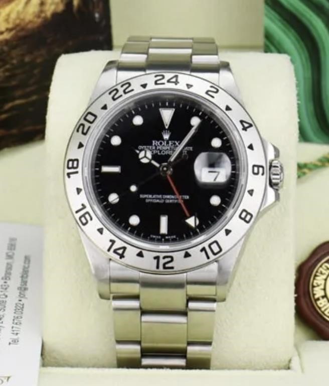 Rolex  Explorer II Black Dial 40 MM Men Watch