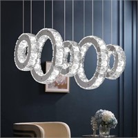 *Buccleuch Modern LED Crystal Chandelier - Dimmabl