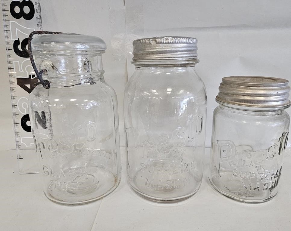 3  Presto Canning Jars