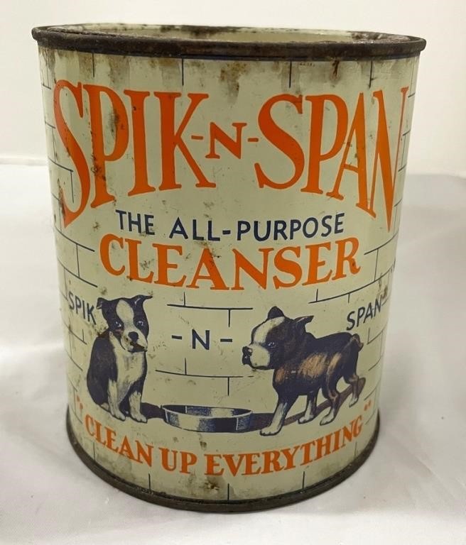 Vintage Spik-n-Span Cleanser Can