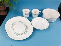Set of 5 Ivy Corelle Dishes