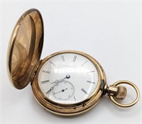 14K Gold Elgin Hunting Case Pocket Watch